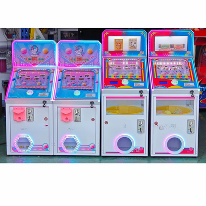 Mini Coin-Operated Pinball Arcade Machine with Ticket Redemption