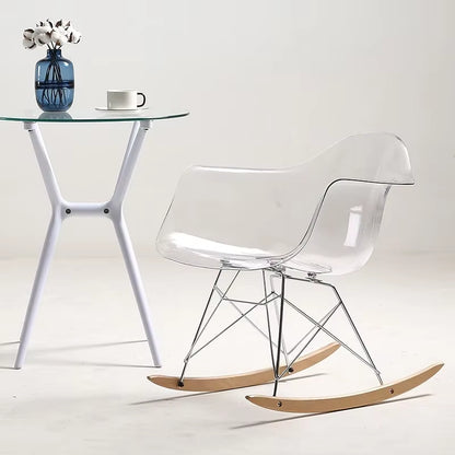 Nordic Transparent Dining Chairs Minima Chairs for Living Room Creative Portable Chair Modern Armchairs Home Furniture