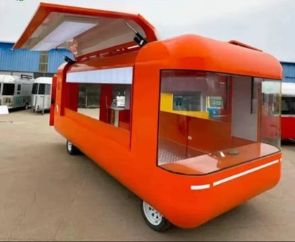 Heavy Duty Customized Street Mobile Food Truck Trailer for Street Vending Ice Cream Pizza Bbq Food Trailer with Warranty