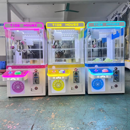 New Four-Player Premium Machine Manufacturer'S Mini Clip Crane Doll Machine, Coin-Operated Commercial Claw Crane Machine, Coin E