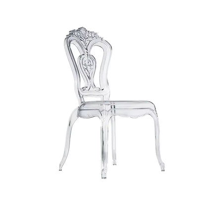 Hotel Banquet Acrylic Transparent Crystal Light Luxury Party Outdoor Stackable Dining Chairs
