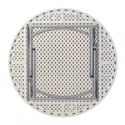 60 In. Grey Plastic round Folding Banquet Table