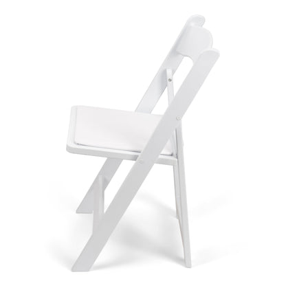 Titanpro™ White Resin Folding Chair