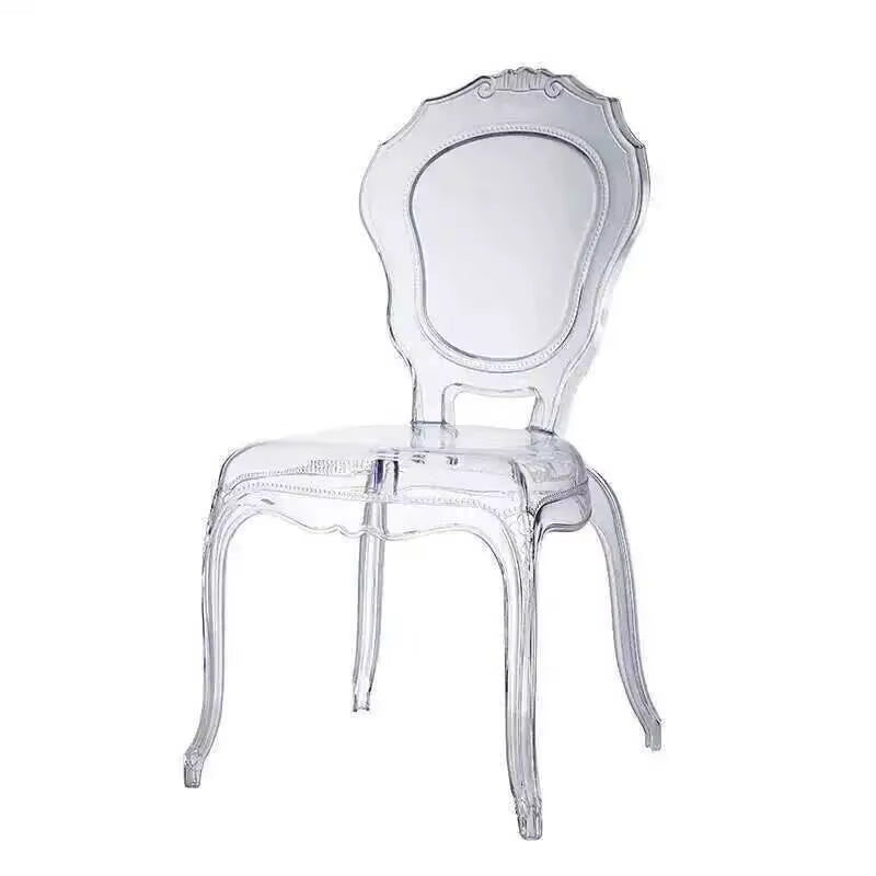 Transparent Simple Dining Chairs Creative Kitchen Furniture Household Acrylic Crystal Dining Chair Designer Palace Style Stool H