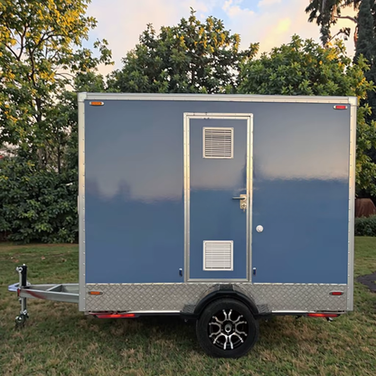 Modern Luxury Portable Wedding Toilet Trailer – Durable Steel Mobile Restroom