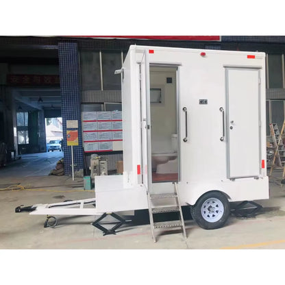 New Model Prefabricated Toilets Outdoor Toilette Camping Mobile Portable Chemical Toilet for Sale Portable Trailer