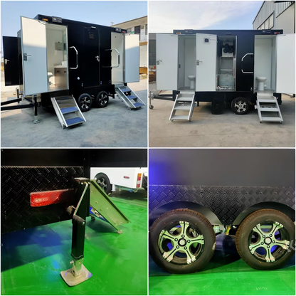 Station Prefab House Portable Toilet Trailer – Luxury Outdoor Restroom & Shower Rooms
