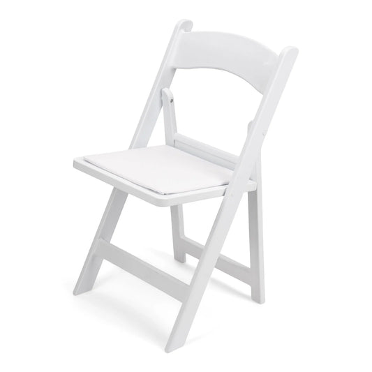 Titanpro™ White Resin Folding Chair
