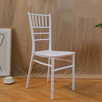 Plastic Chair Wedding Banquet Hotel Outdoor Bamboo White Gold Modern Simple Dining Chair Wholesale