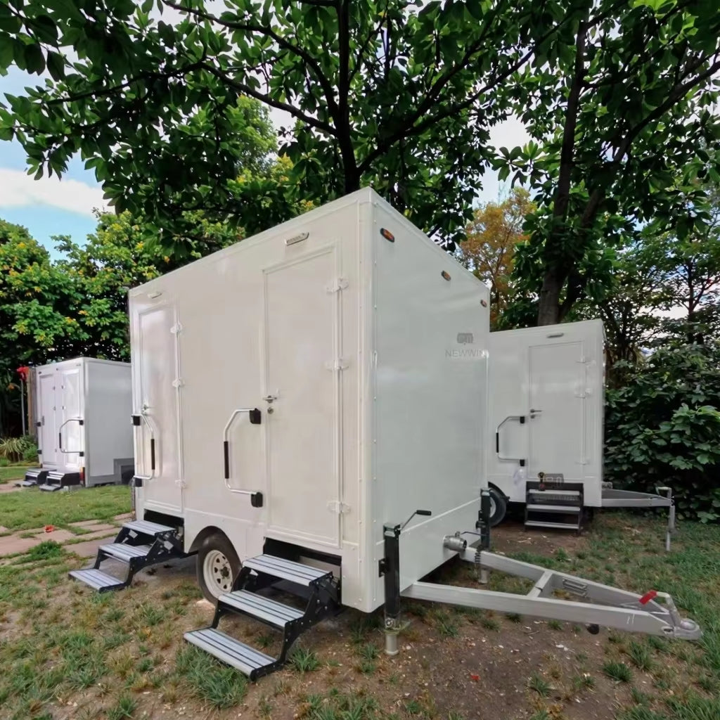 Fiberglass & Steel Mobile Prefabricated Public Bathroom Portable Outdoor Toilet with Shower Room for Sale for Villas
