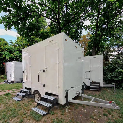 Fiberglass & Steel Mobile Prefabricated Public Bathroom Portable Outdoor Toilet with Shower Room for Sale for Villas