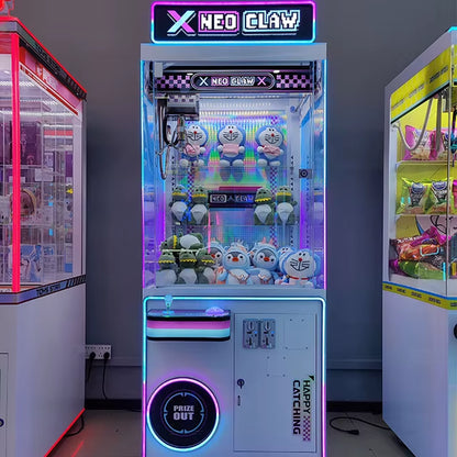 Neofuns Claw Crane Grab Machine Coin Operated Games Toy Plush Vending Arcade Metal Cabinet Doll Machine with Bill Acceptor