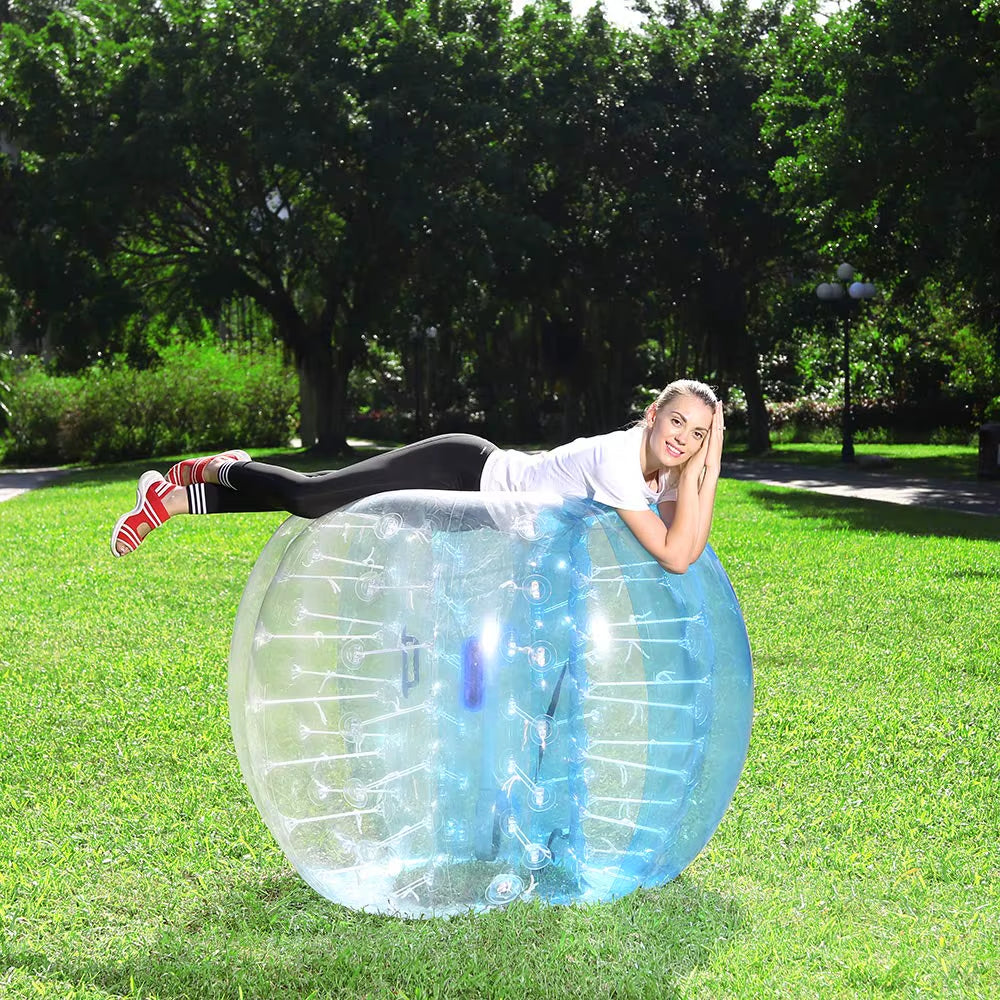 100%TPU Material Air Bubble Soccer Zorb Ball 1M Air Bumper Ball Inflatable Bubble Football,Zorb Ball for Child