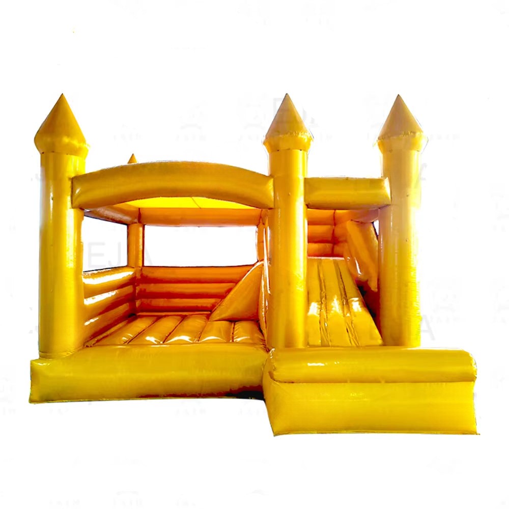 15FT Gold Inflatable Bounce House with Slide||