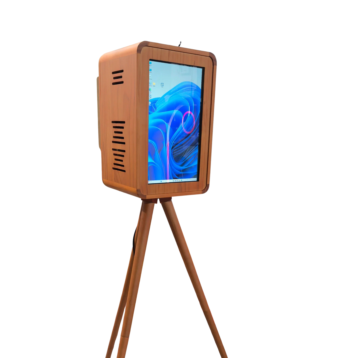 Retro Wooden iPad Photo Booth with Mirror
