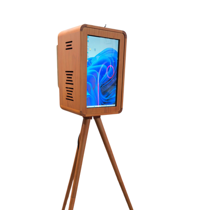 Retro Wooden iPad Photo Booth with Mirror