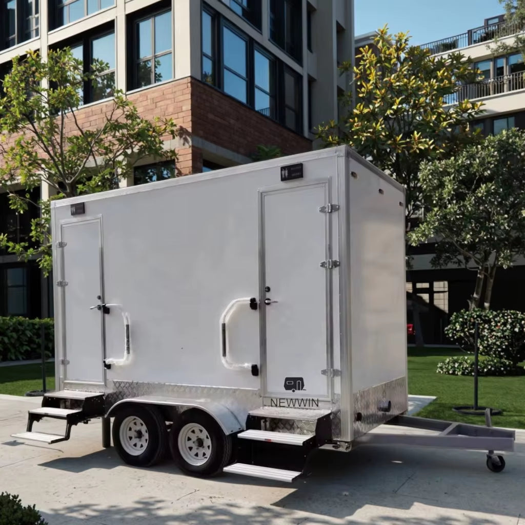 Fiberglass & Steel Mobile Prefabricated Public Bathroom Portable Outdoor Toilet with Shower Room for Sale for Villas