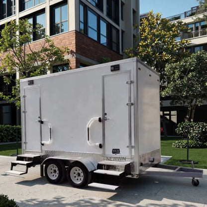 Fiberglass & Steel Mobile Prefabricated Public Bathroom Portable Outdoor Toilet with Shower Room for Sale for Villas
