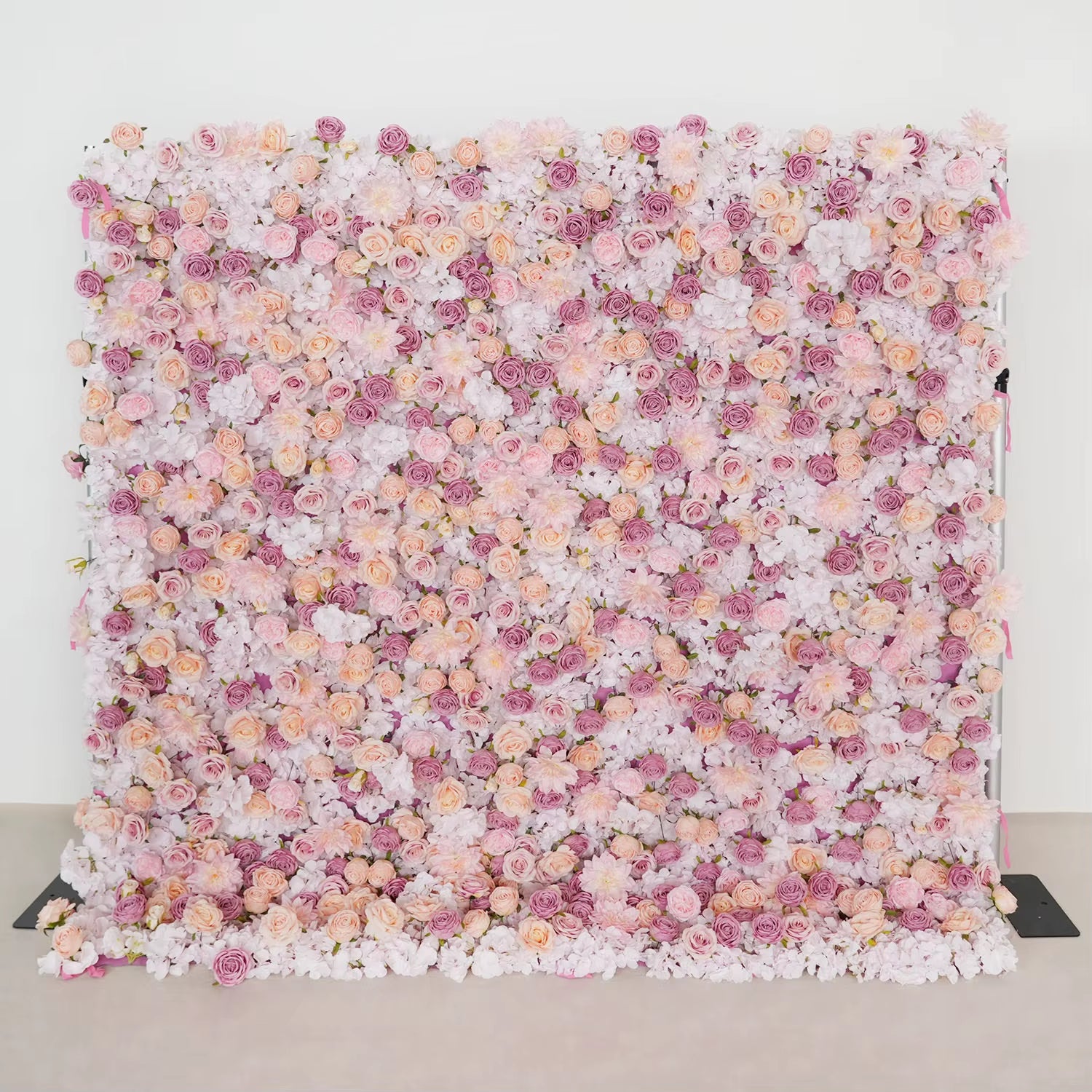 3D White Rose Cloth Curtain Flower Wall Roll up Wedding Backdrop Props Flora Wall Party Event Props Wedding Decoration