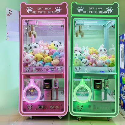 Doll Park Mini Crane Claw Machine(4-Player Stack)  – Coin Operated