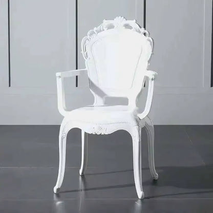 Transparent Simple Dining Chairs Creative Kitchen Furniture Household Acrylic Crystal Dining Chair Designer Palace Style Stool H