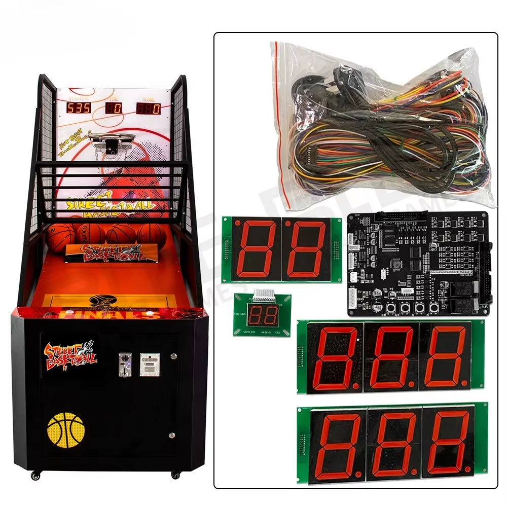 Street Basketball Arcade Game Machine Coin Operated Basketball Machine Shooting Game Machine Kits