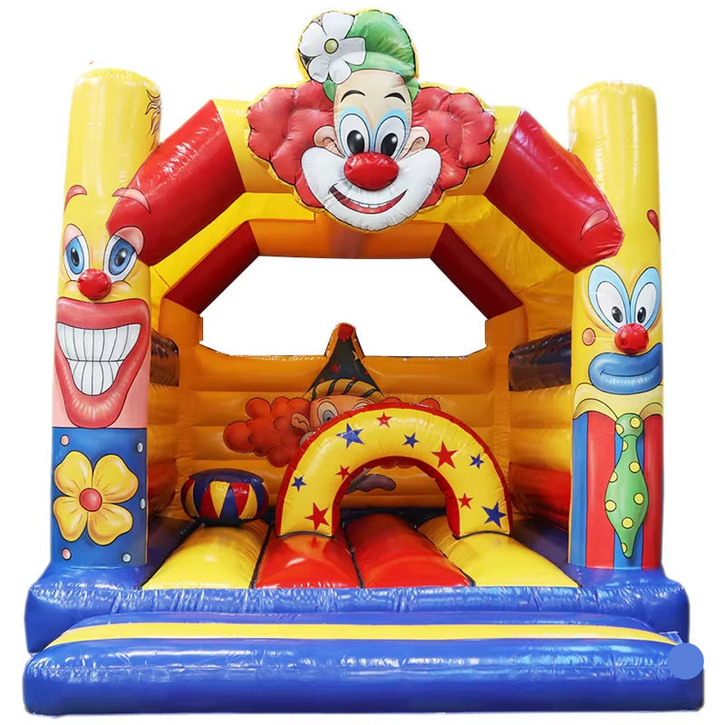 Fast Air Ship to Door, Commercial Clown Bounce House Circus Bouncy Castle Jumping Houses for Party