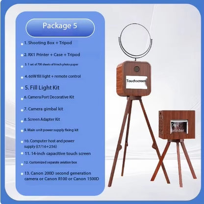 Studio Interactive Camera, Wedding Corporate Event, Self-Service Photo Booth, Retro Style