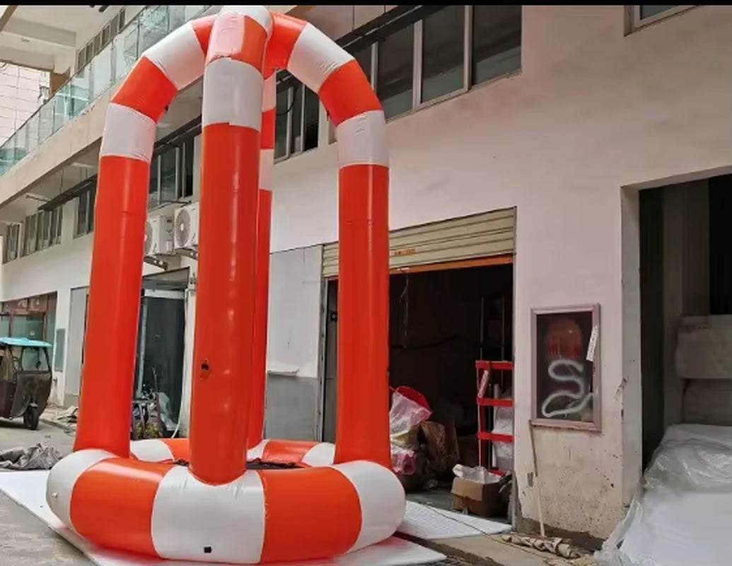 Outdoor Single Person PVC Inflatable Bungee Trampoline Inflatable Bungee Jumping Trampoline for Kids and Adults