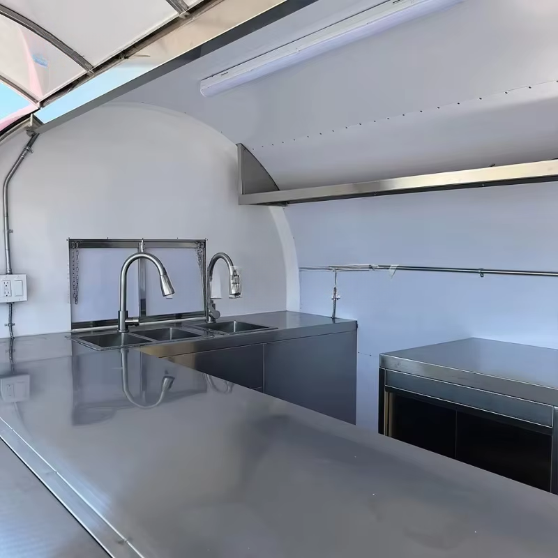Fully Equipped Stainless Steel Mobile Food Trailer