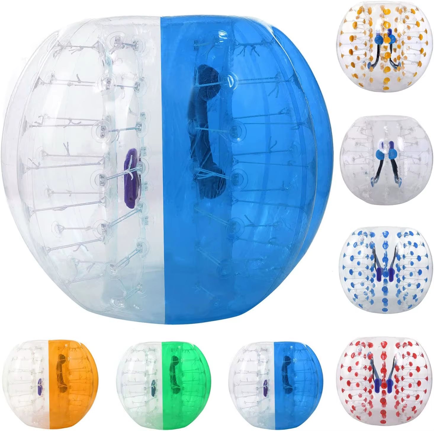 100%TPU Material Air Bubble Soccer Zorb Ball 1M Air Bumper Ball Inflatable Bubble Football,Zorb Ball for Child