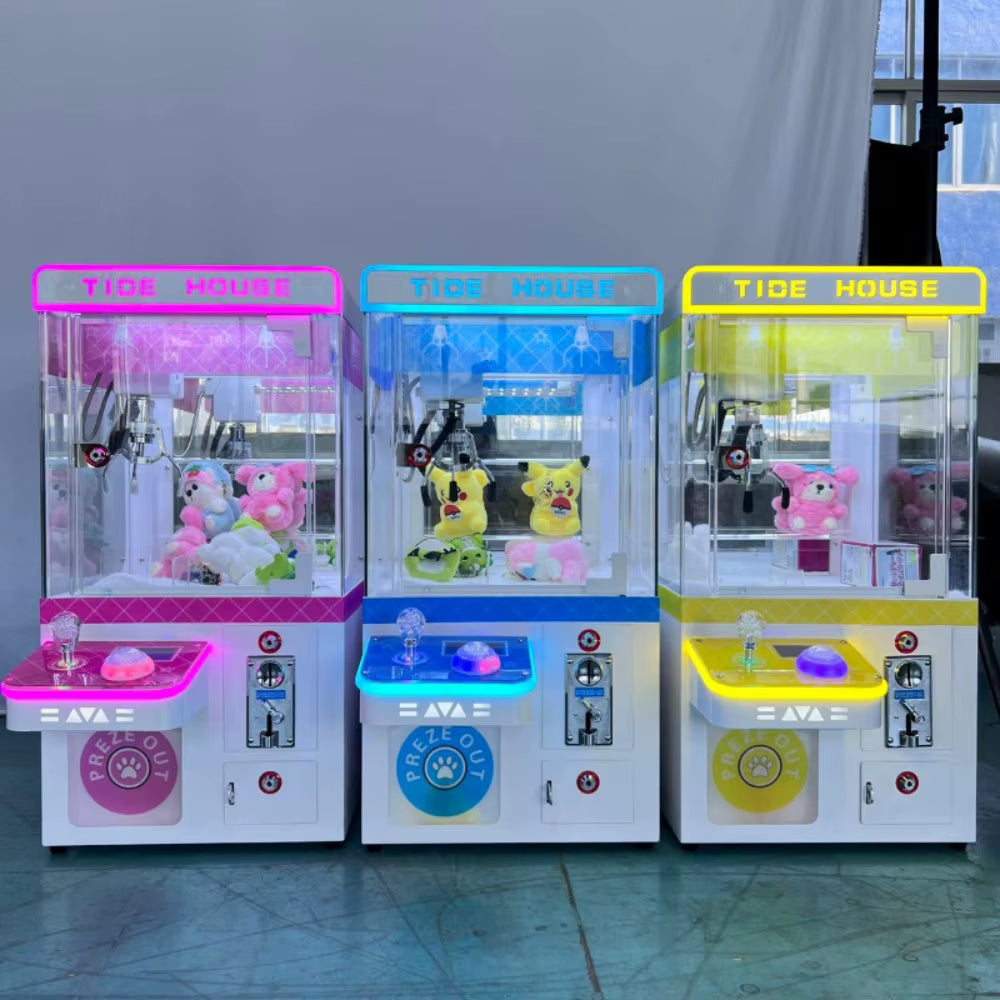 New Four-Player Premium Machine Manufacturer'S Mini Clip Crane Doll Machine, Coin-Operated Commercial Claw Crane Machine, Coin E