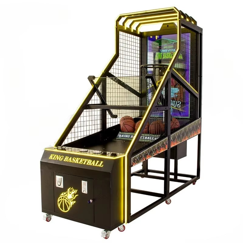 Coin Operated Indoor 60-Inch LCD Screen Electric Basketball Arcade Machine Street Basketball Crazy Shoot Basketball Machine