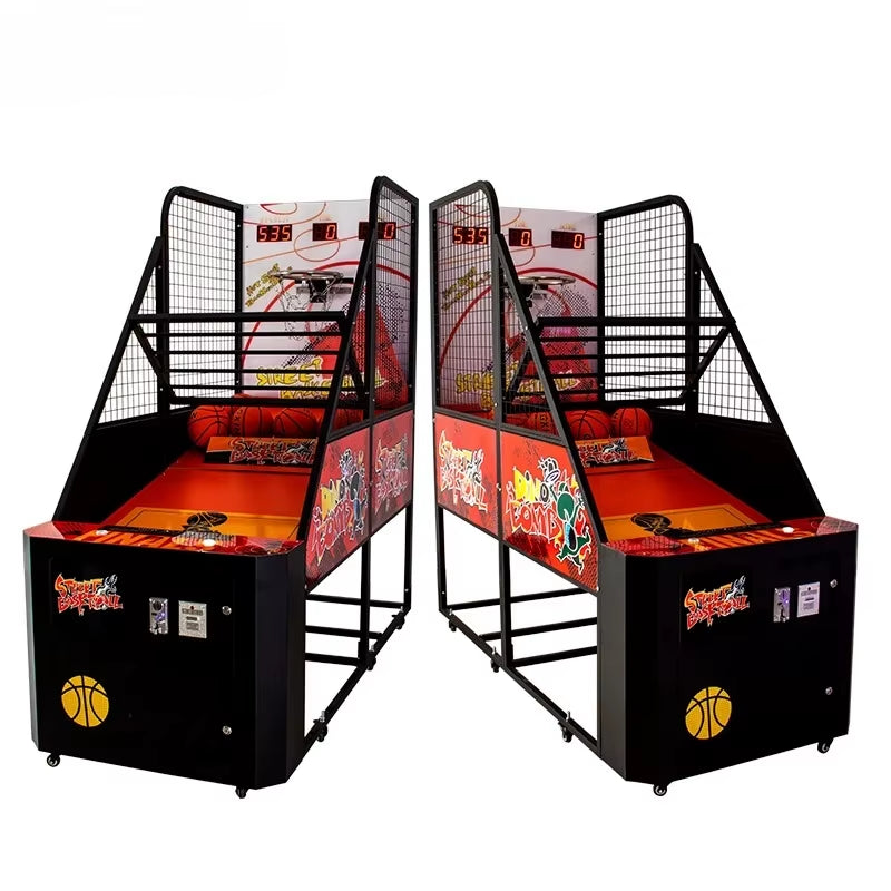 Street Basketball Arcade Game Machine Coin Operated Basketball Machine Shooting Game Machine Kits
