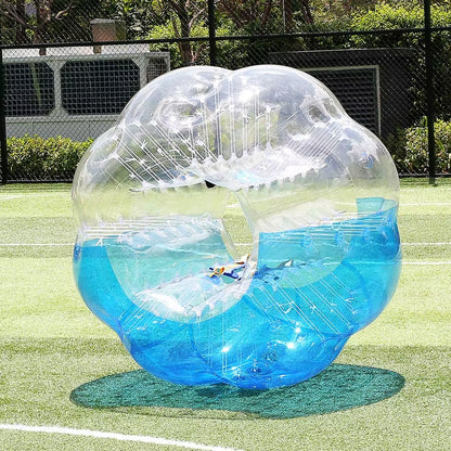 100%TPU Material Air Bubble Soccer Zorb Ball 1M Air Bumper Ball Inflatable Bubble Football,Zorb Ball for Child
